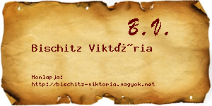 Bischitz Viktória névjegykártya
